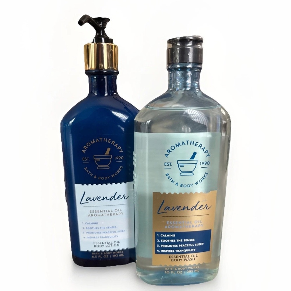 Bath & Body Works Lavender Aromatherapy Essential Oil Body Lotion & Body Wash